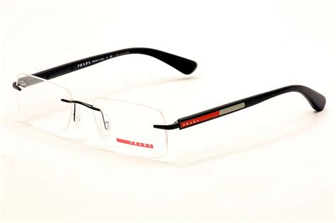 prada black frame|prada rimless frames.